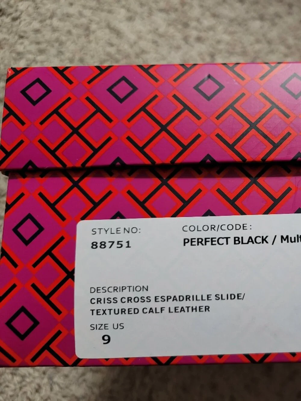NIB Tory Burch Crisscross Espadrille Slide - 9